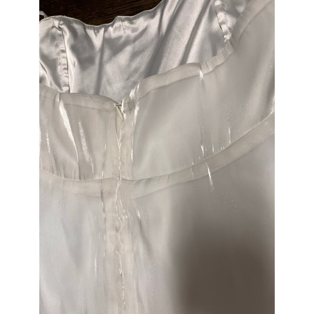 Alamour The Label Celine Mini Dress Off Shoulder White XL Ethereal Fairycore - Picture 9 of 13